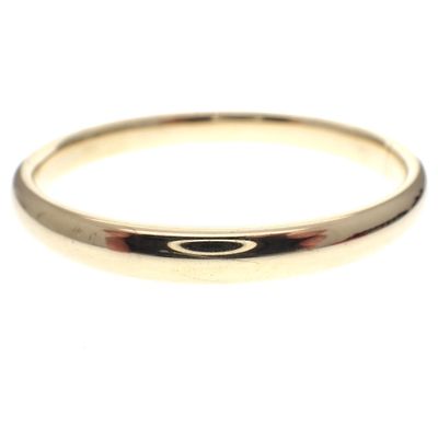 Image 2 of Gold smooth slave bracelet; Ø 61 mm