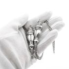 Image 5 of Antique Silver Necklace with Knitting Needle Caps
