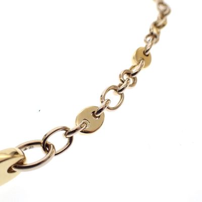 Image 2 of Pomellato bicolor solid gold necklace with fixed pendant