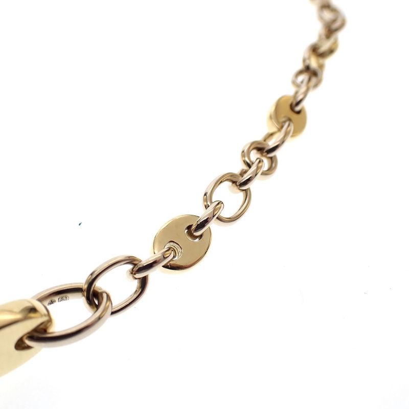 Image 2 of Pomellato bicolor solid gold necklace with fixed pendant