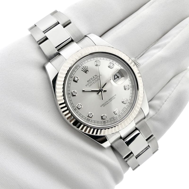 Image 9 of Rolex Datejust II 41mm 'Diamond Dial' 116334; Automatic men's watch