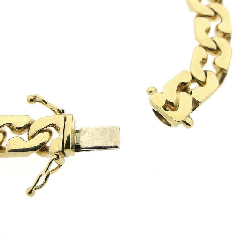 Image 6 of Solid gold gourmet link bracelet