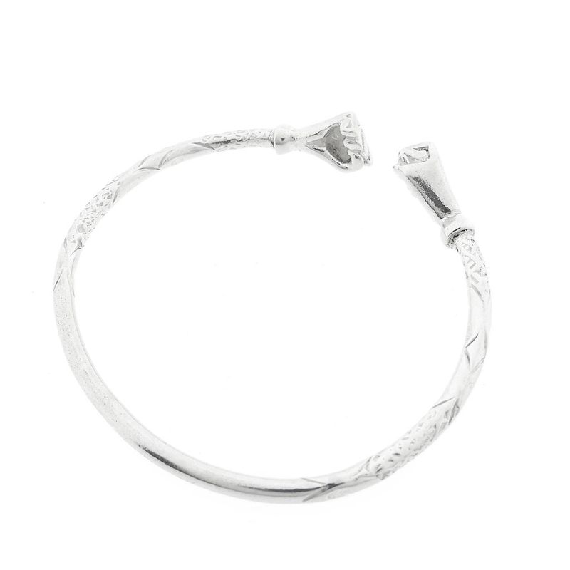 Image 11 of Silver clamp bracelet from Trinidad | Ø 69 mm