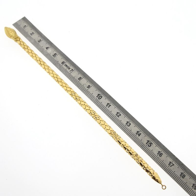 Image 14 of Gold 'Snake' bracelet; 24 carat