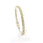 Image 1 of Gold flat king's link bracelet | 19 cm