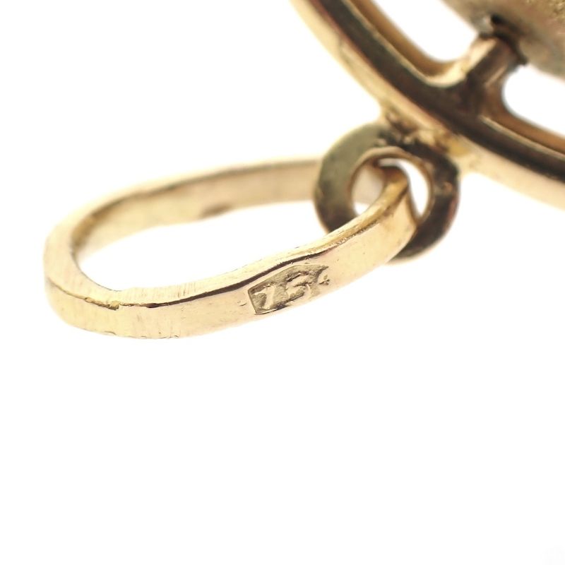 Image 4 of 18 carat gold globe pendant