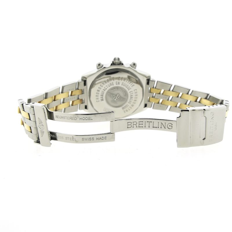 Image 16 of Breitling Crosswind D13355; 18k gold/steel chronograph men's watch