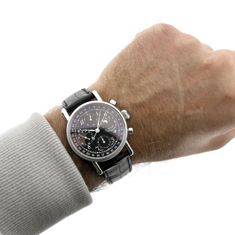 Image 12 of Chronoswiss Lunar Chronograph CH7523; Automatic men's watch with moon phase