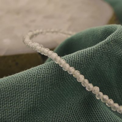 9 carat rock crystal bead bracelet | 17 cm Image 2 of 9 carat rock crystal bead bracelet | 17 cm