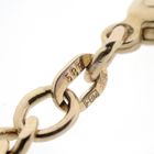 Image 11 of Gold flat gourmet link chain | 54 cm