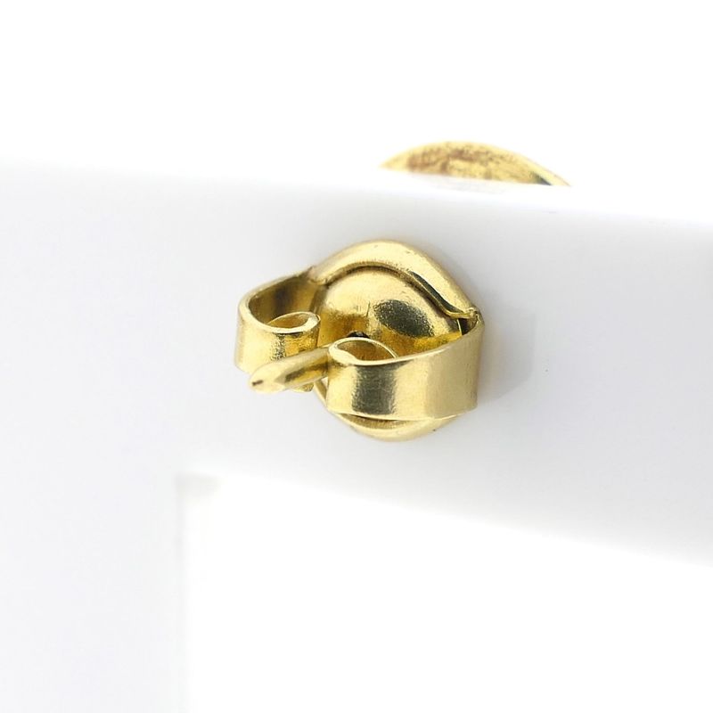 Image 5 of Vintage gold round stud earrings