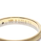 Image 3 of Matted bicolor gold ring with 0.02 ct diamond.
