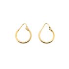 Image 3 of Gold earrings; Ø 14 mm