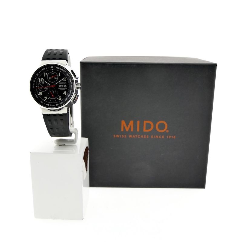 Image 12 of Mido All Dial; Chronograph men's watch with carbon dial