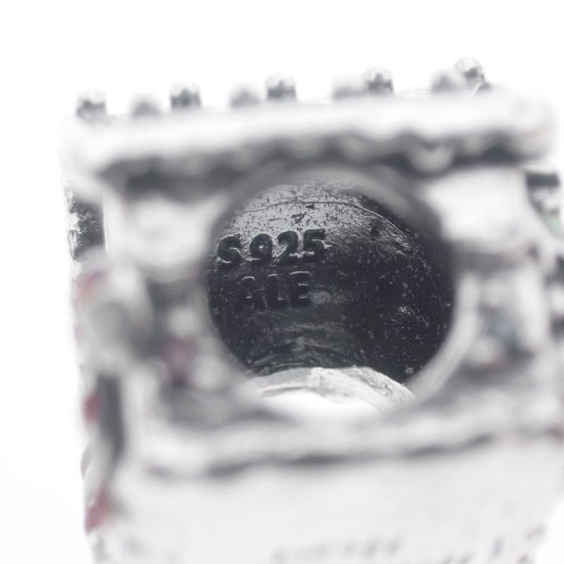 Image 7 of Pandora charm; Silver; Gingerbread House