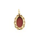 Image 6 of Gold pendant with red coral | Vintage