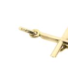 Image 5 of Gold pendant of a cross with pattern.