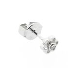 Image 6 of White gold stud earrings with diamond | 0.02 ct.
