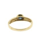 Image 4 of Gold solitaire ring with blue diamond | 0.50 ct.