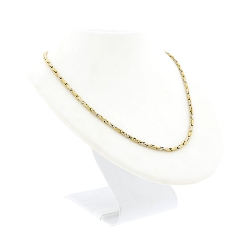 Image 7 of Two-tone Cardano link chain | 47 cm