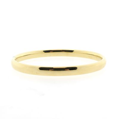 Image 1 of Gold smooth slave bracelet | Ø 67 mm
