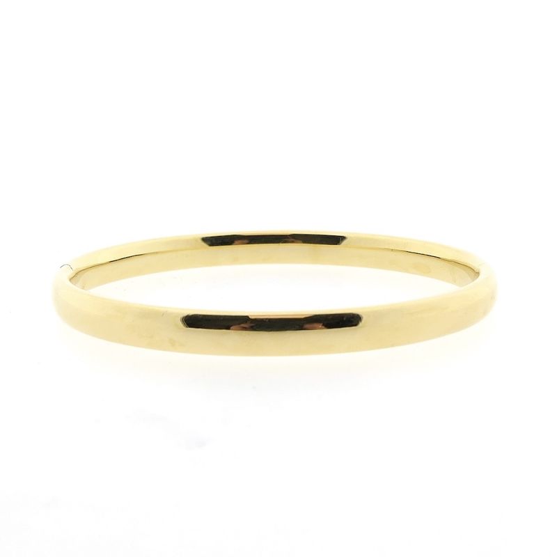 Image 1 of Gold smooth slave bracelet | Ø 67 mm