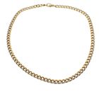 Image 4 of Gold ladies gourmet link necklace | 38 cm