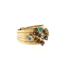 Image 4 of 18K Gold Harem Ring with Gemstones