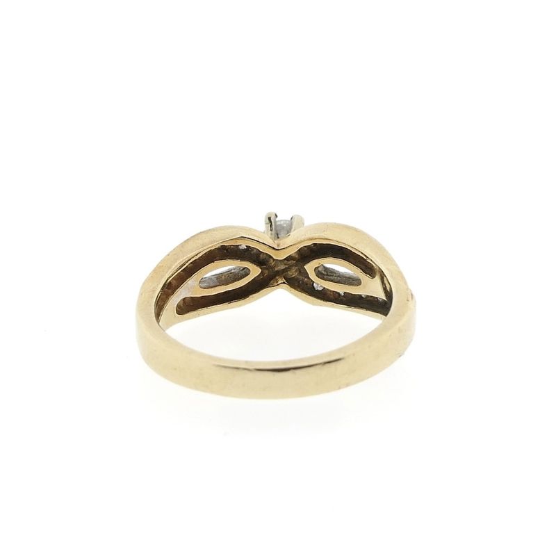 Image 4 of Vintage gold ring with diamond | 0.26 ct.