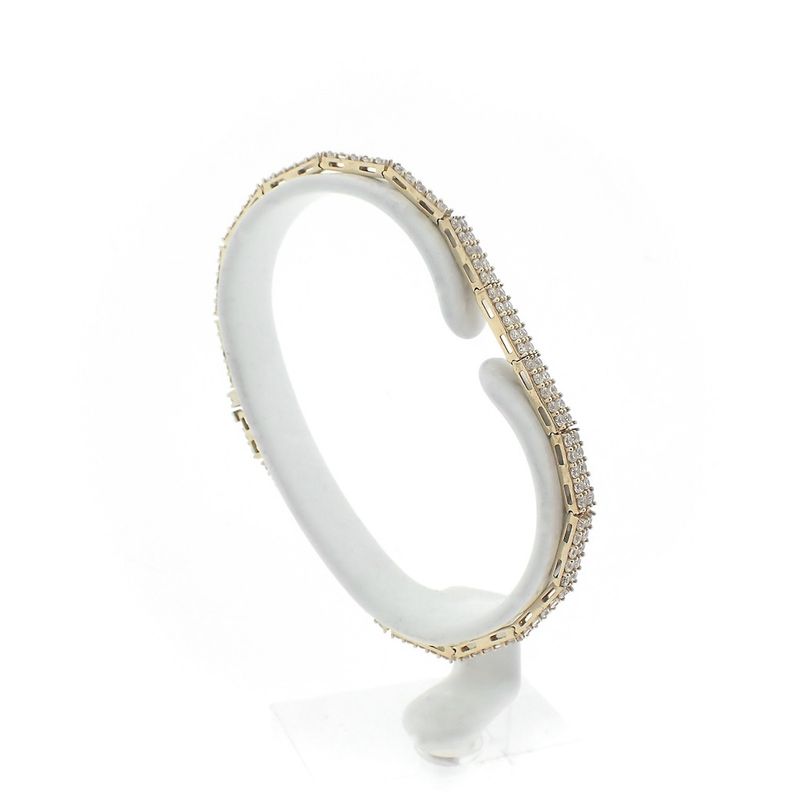 Image 5 of Gold tennis bracelet with zirconia | 18 cm