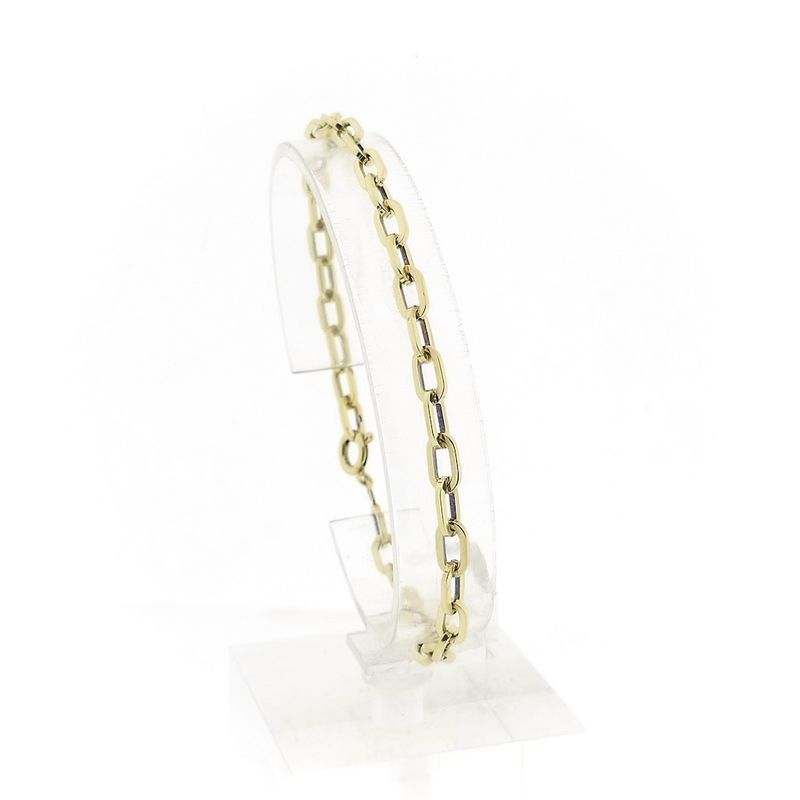 Image 1 of Gold anchor link bracelet | 20 cm