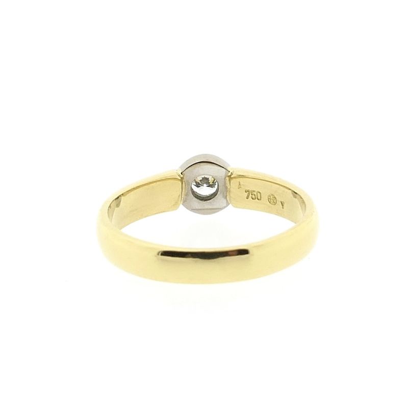 Image 4 of 18K Gold ring with diamond | 0.15 ct.