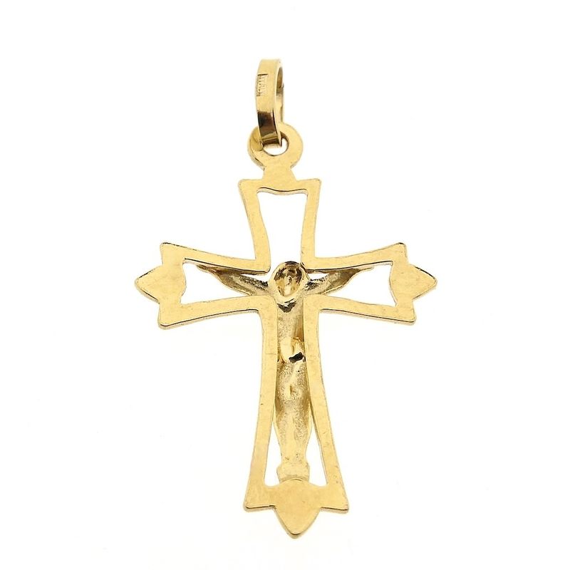 Image 5 of Gold pendant of a cross with corpus