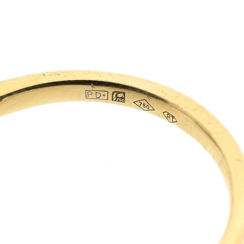 Image 9 of 18 carat gold ring with diamond | 0.325 ct.