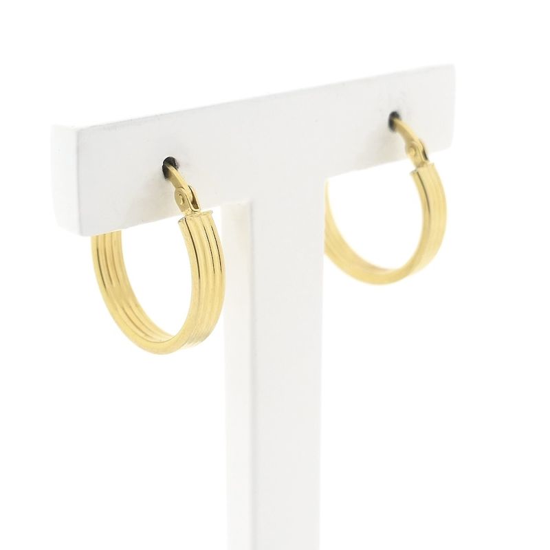 Image 3 of Gold earrings | Ø 18.0 mm