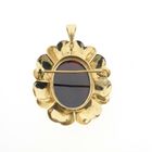 Image 7 of Vintage gold pendant/brooch with garnet