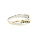 Image 3 of Two-tone gold ring with zirconia