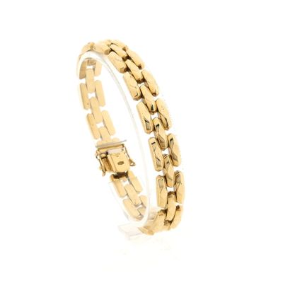 Image 1 of Gold Bismarck link bracelet