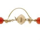 Image 7 of Carnelian bead necklace with gold clasp | 88 cm