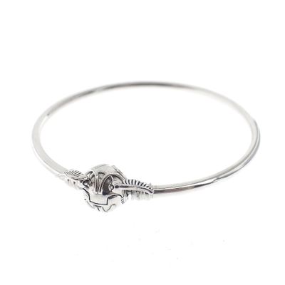 Image 1 of Harry Potter x Pandora bracelet; Silver; Golden Snitch Charm Bangle | Ø 60.0 mm
