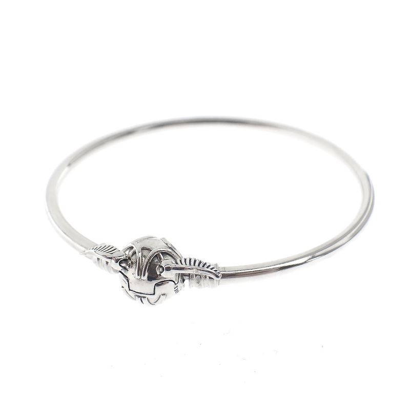 Image 1 of Harry Potter x Pandora bracelet; Silver; Golden Snitch Charm Bangle | Ø 60.0 mm