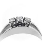 Image 3 of White gold ring with diamonds | 0.12 ct.