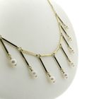 Image 5 of Vintage gold necklace with pearls | 43 cm