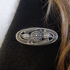 Image 9 of Silver brooch in floral design