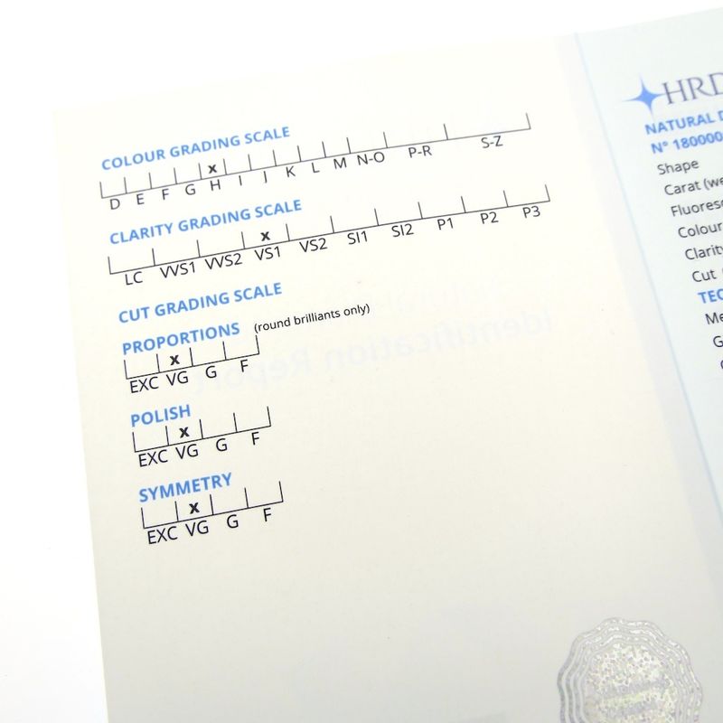 Image 9 of 0.39 ct. Brilliant cut diamond G/VS1 + HRD Certificate - Natural diamond