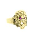 Image 7 of Gold pinky ring with ruby; Hades