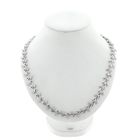 Image 1 of Floral white gold necklace with diamonds; 3.05 ct.