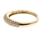 Image 4 of Gold ring with pavé diamonds 0.35 ct.