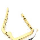 Image 6 of Bicolor gold stud earrings with zirconia