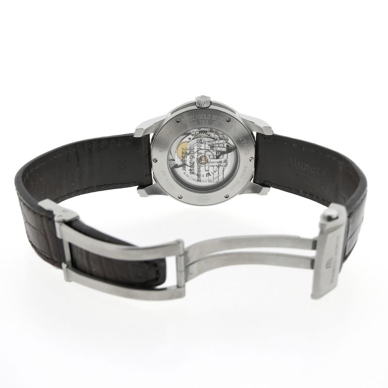 Image 13 of Maurice Lacroix Pontos 'Day-Date' PT6158; Automatic 18k gold/steel men's watch